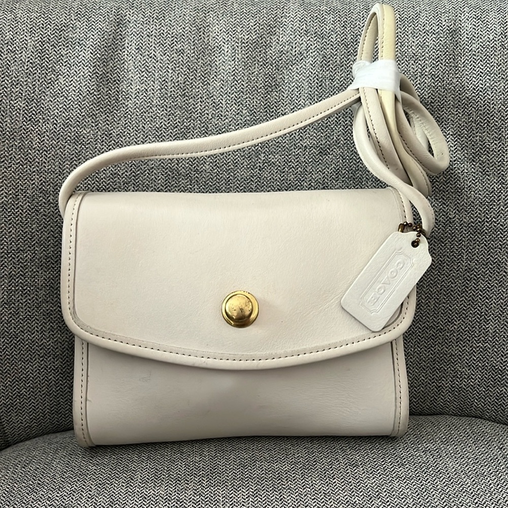 Coach Chrystie Vintage Pushlock leather bag